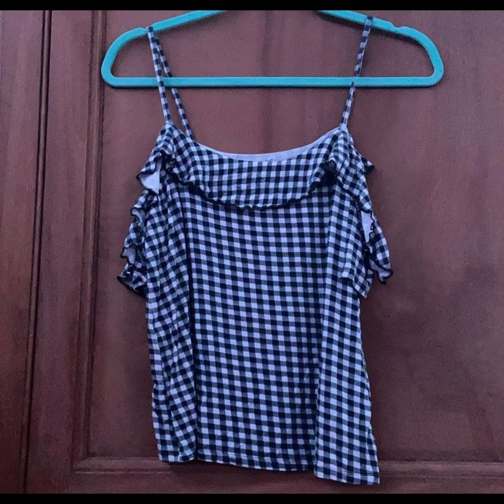 checkered tank top